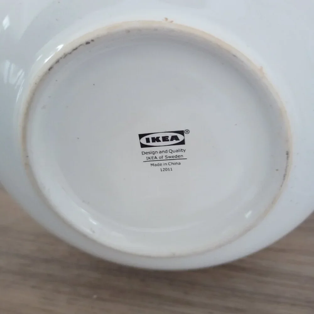 IKEA LIVSVERK White Speckled Vase